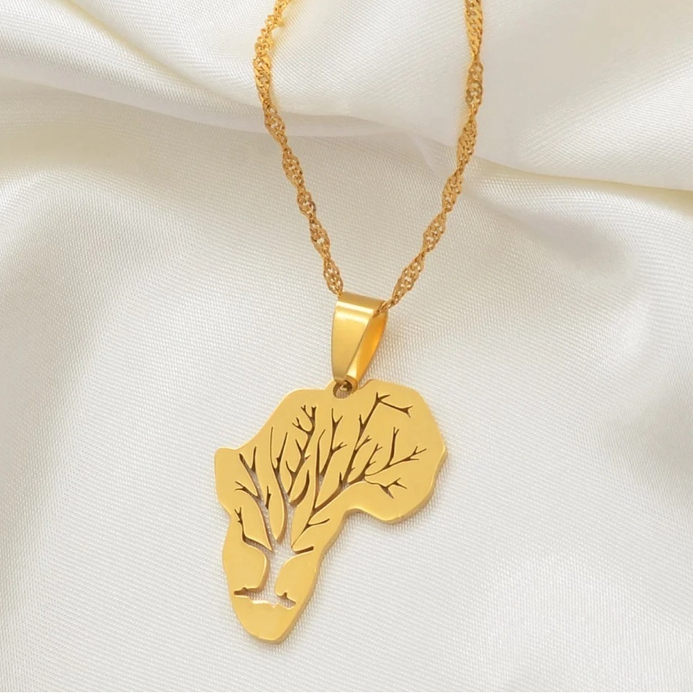 Africa tree necklace